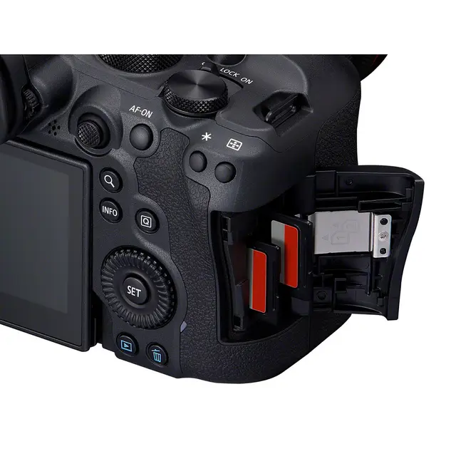 Canon EOS R6 Mark II Kamerahus Med Lexar Pro 1800X SDXC UHS-II U3 128GB 