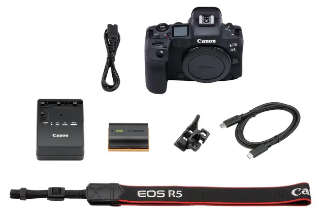 Canon EOS R5 m/ Control Ring RF-EF Kamerahus + Mount adapter RF-EF 