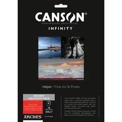 Canson Arches Discovery Pack A4 8 ark pr&#248;vepakke, to hver av 4 ulike