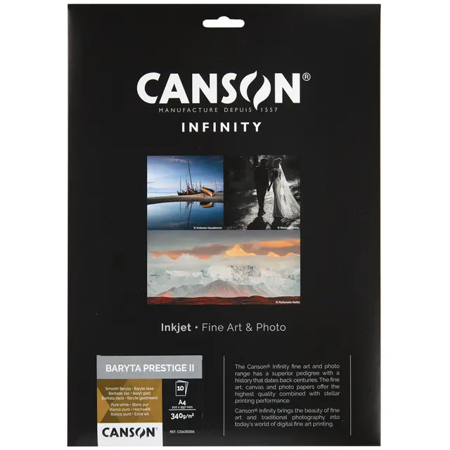 Canson Baryta Prestige II A4 340g - 10 ark 