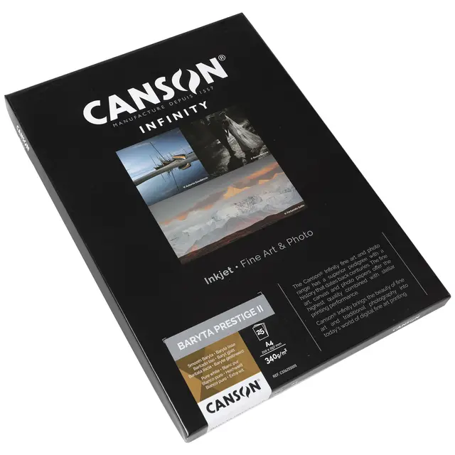 Canson Baryta Prestige II A4 340g - 25 ark 