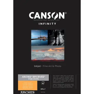 Canson BFK Rives (Pure White) A3+ 310g - 25 ark