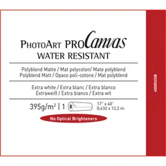 Canson PhotoArt ProCanvas WR Matte Poly 17&quot; x 40&#39; 395g