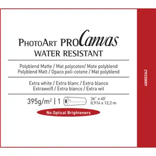 Canson PhotoArt ProCanvas WR Matte Poly 36" x 40' 395g