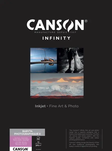 Canson Infinity Baryta Photographique II A2 310g - 25 ark 