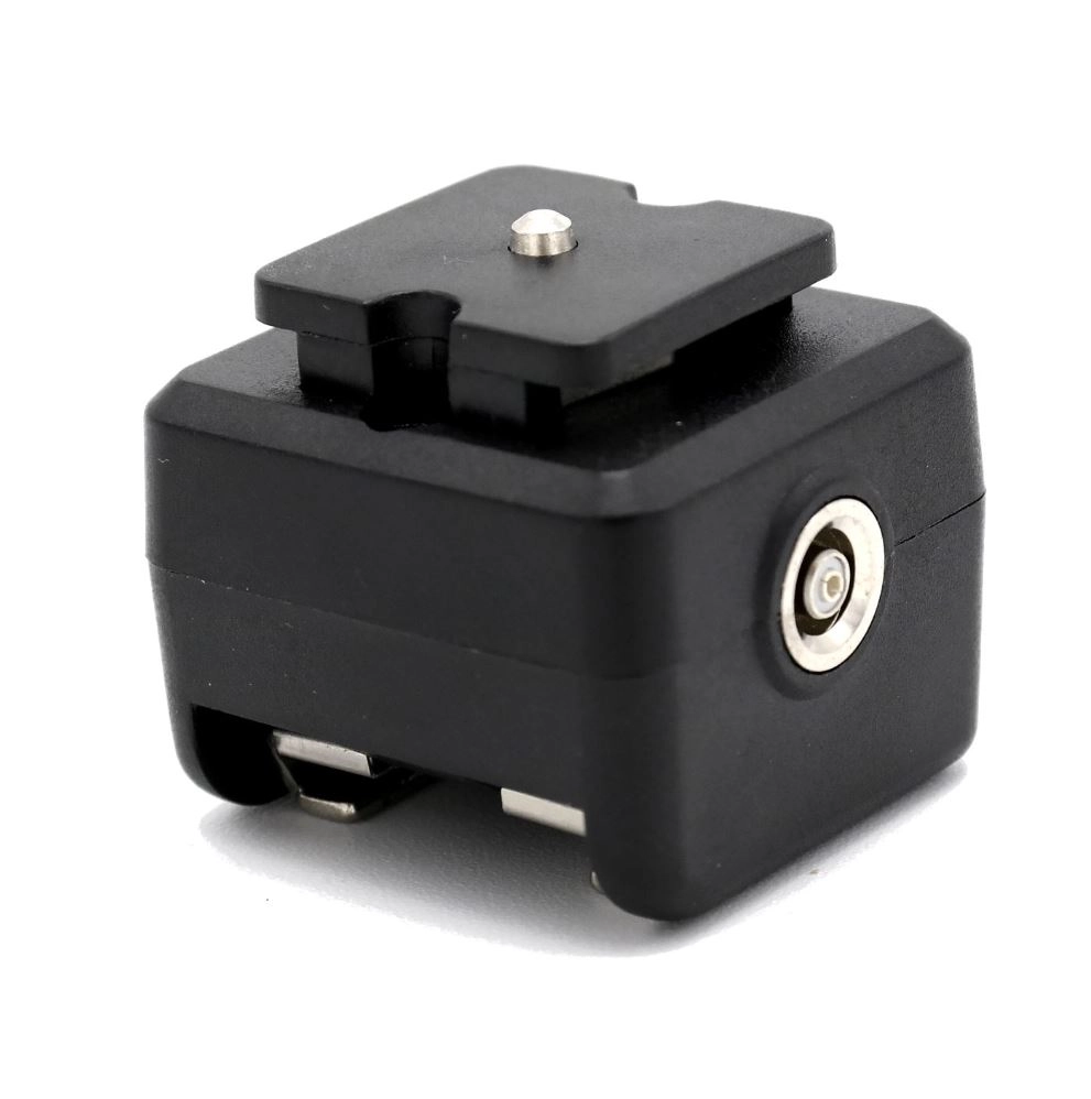 Caruba Hot Shoe Adapter - Midtkontakt X-kontakt "sukkerbit" til kamera