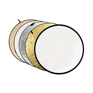 Caruba 5-i-1 Reflektor 107cm Gull, Sølv, Sunlite, Hvit, Transparent