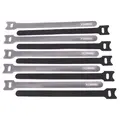 Caruba Fast Fixer Hook &amp; Loop 10pk Black Kabelfikser 10stk Borrel&#229;s strips 20cm