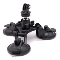 Caruba Triple Suction Cup PRO Mount 3x Sugekopp GoPro/kulehode feste