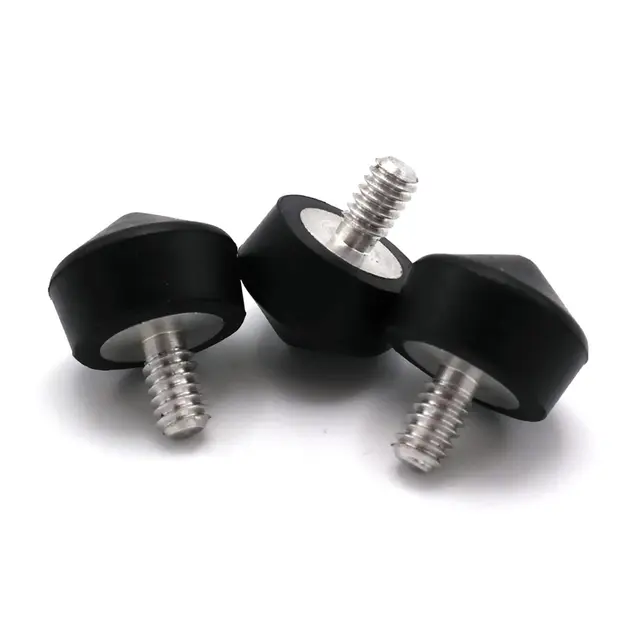 Caruba 1/4" Tripod Foot - Rubber 22mm 3pk 