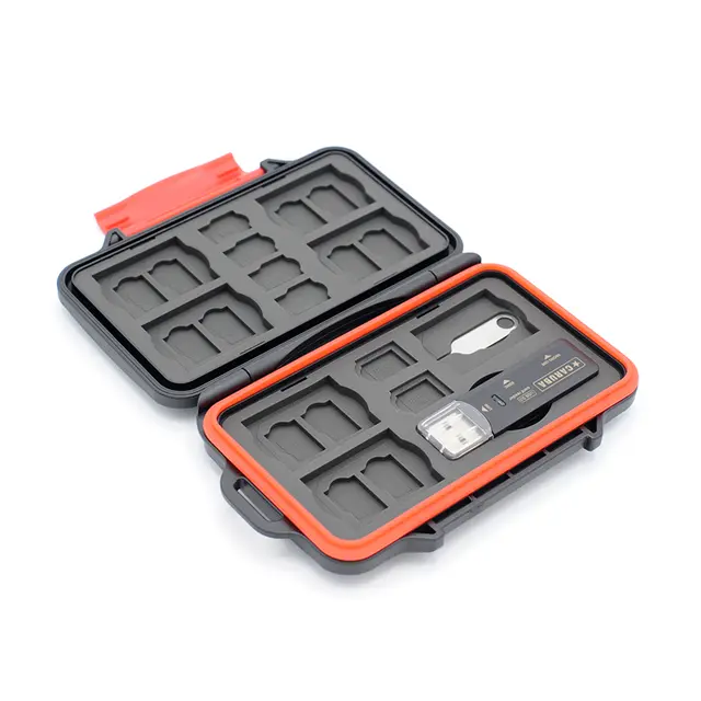 Caruba Kortholder MCC-7 m/USB3 Kortleser 7x SD, 16x mSD, 2x microSIM, 2x nanoSIM 
