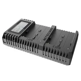 Nitecore USN3 PRO Dobbel Lader For Sony for Sony NP-F Serie batterier