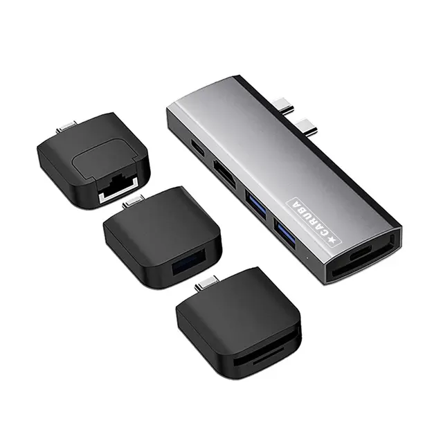 RETUR Caruba Multi-Functional 9-i-1 MacBook Pro kompatibel USB-Hub 