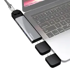 RETUR Caruba Multi-Functional 9-i-1 MacBook Pro kompatibel USB-Hub