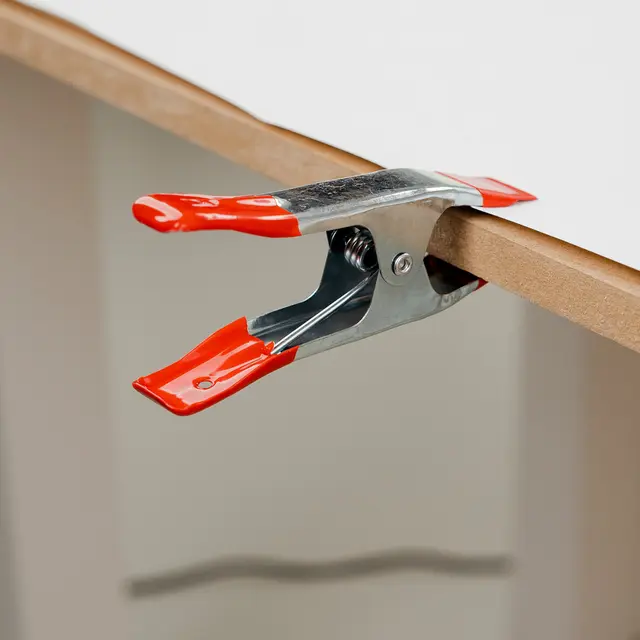Caruba Metal Studio Clamp 6in Red Stor fjærbelastet studioklemme 