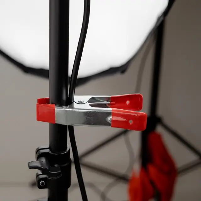 Caruba Metal Studio Clamp 6in Red Stor fjærbelastet studioklemme 