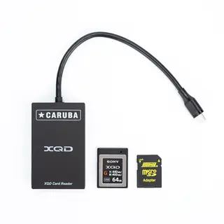 Caruba 2-i-1 Card Reader XQD + SD. USB-C Kortleser 500 MB/s XQD 104 MB/s SD