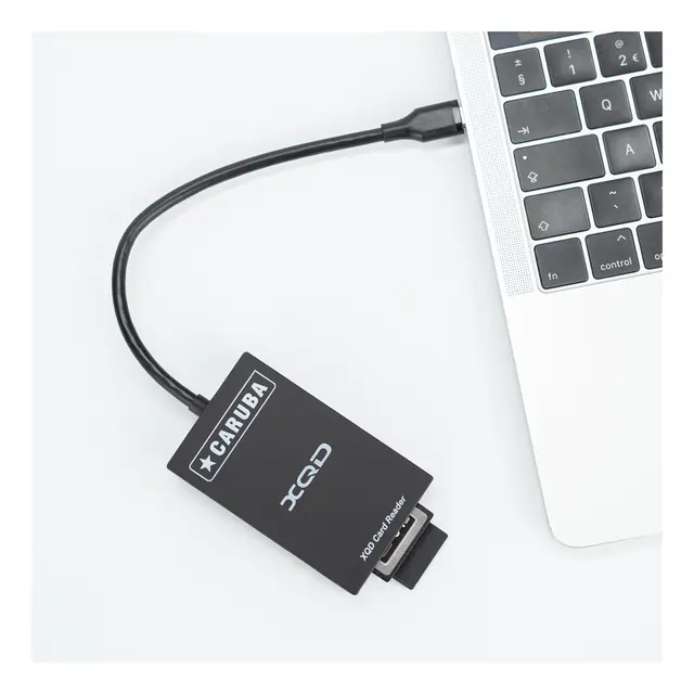 Caruba 2-i-1 Card Reader XQD + SD. USB-C Kortleser 500 MB/s XQD 104 MB/s SD 