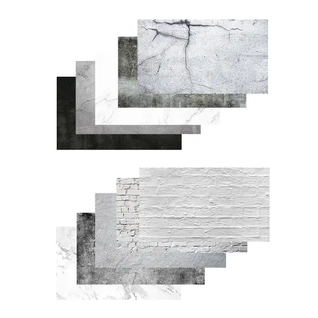Caruba Backdrops Stone 10pk 5 dobbelisidige bakgrunner. 57x87 cm 