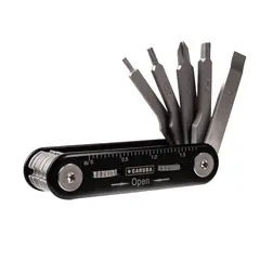 Caruba Multitool Pocket Folding Tool Set 10 stk trekkere - Unbraco og skrutrekker