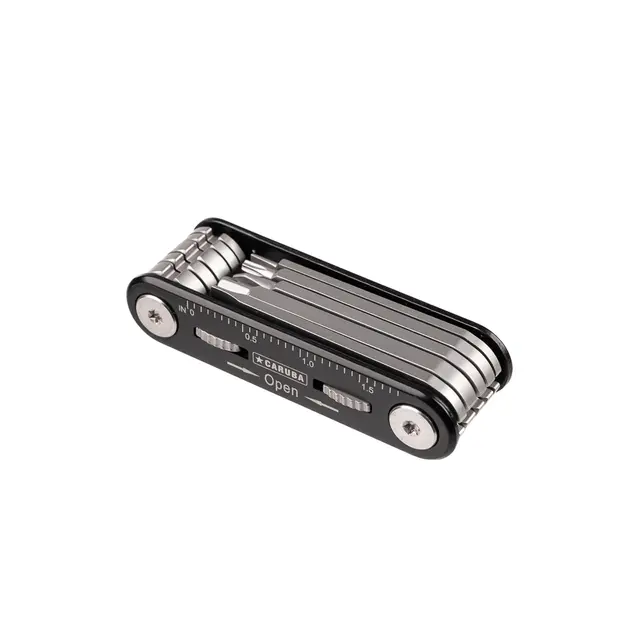 Caruba Multitool Pocket Folding Tool Set 10 stk trekkere - Unbraco og skrutrekker 