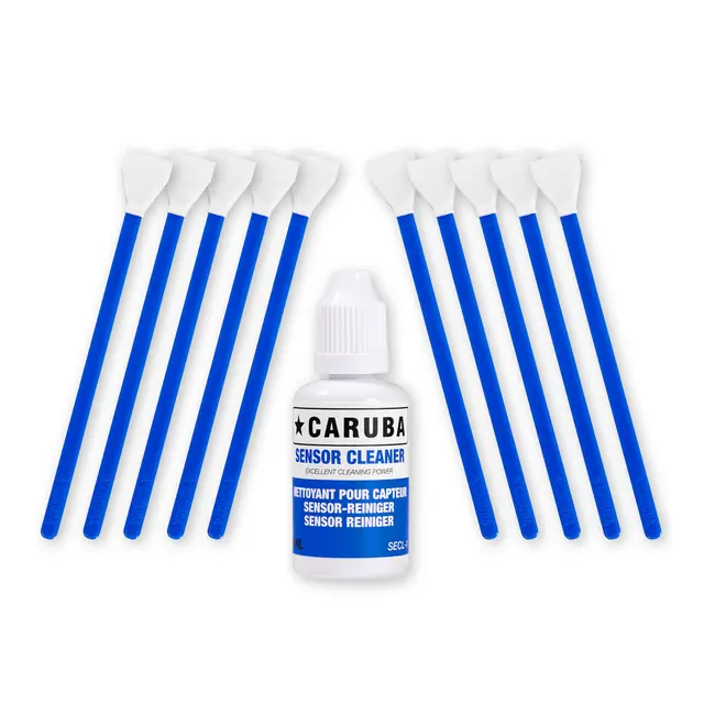 Caruba Cleaning Swab Kit APS-C 10 Stk Swabs + 30ml Fluid 