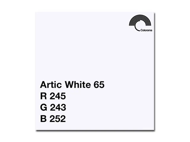 Colorama Bakgrunnspapir 0565 Arctic Whit 1,35  x 11 meter. 