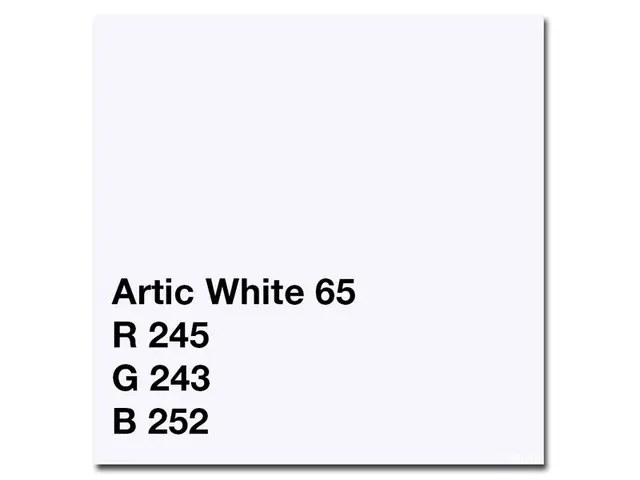 Colorama Bakgrunnspapir 265 Arctic White 2,72  x 25 meter. 