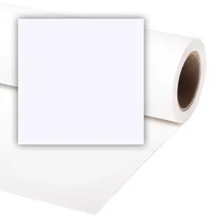 Colorama Bakgrunnspapir 0482 White 3,55 x 30 meter.
