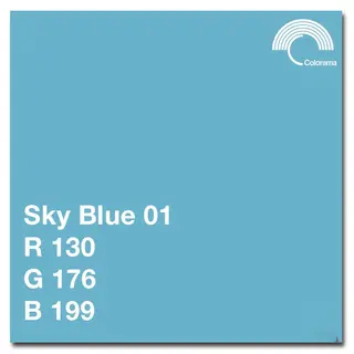 Colorama Bakgrunnspapir 0501 Sky Blue 1,35 x 11 m