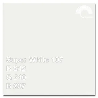 Colorama Bakgrunnspapir 5107 Super White 1,35 x 11 m