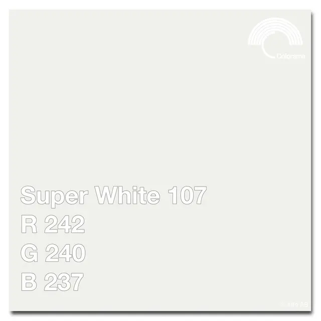 Colorama Bakgrunnspapir 5107 Super White 1,35 x 11 m 