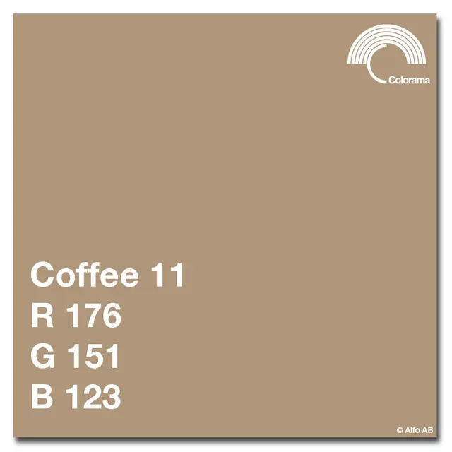 Colorama Bakgrunnspapir 0511 Coffee 1.35 x 11 m 