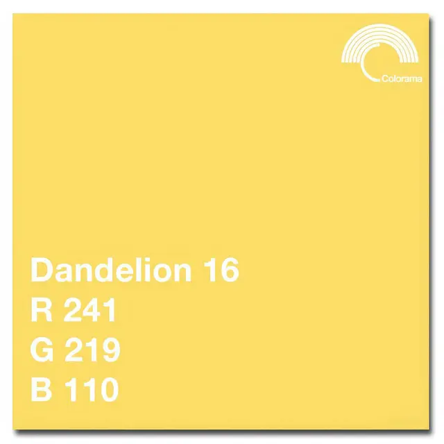 Colorama Bakgrunnspapir 0516 Dandelion 1,35 x 11 m 