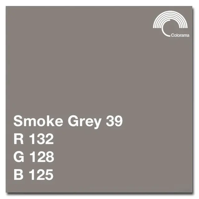 Colorama Bakgrunnspapir 539 Smoke Grey 1,35 x 11 m 