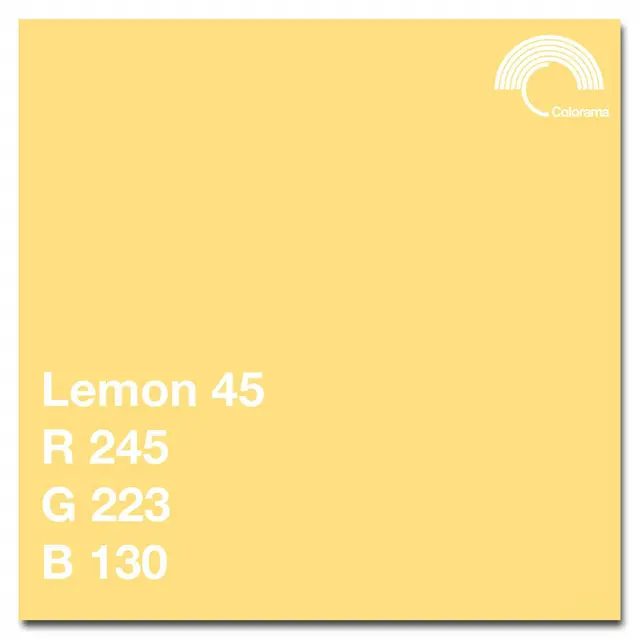 Colorama Bakgrunnspapir 0545 Lemon 1,35 x 11 m 