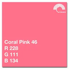 Colorama Bakgrunnspapir 0546 Coral Pink 1,35 x 11 m