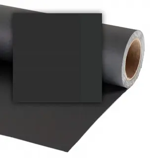 Colorama Bakgrunnspapir 0568 Black 1,35 x 11 m