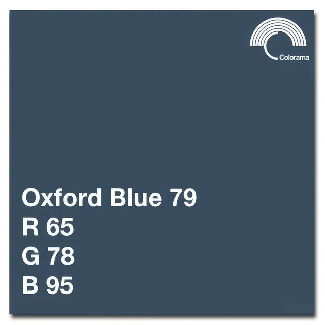 Colorama Bakgrunnspapir 0579 Oxford Blue 1,35 x 11 m 