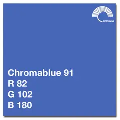 Colorama Bakgrunnspapir 0591 Chromablue 1,35 x 11 m
