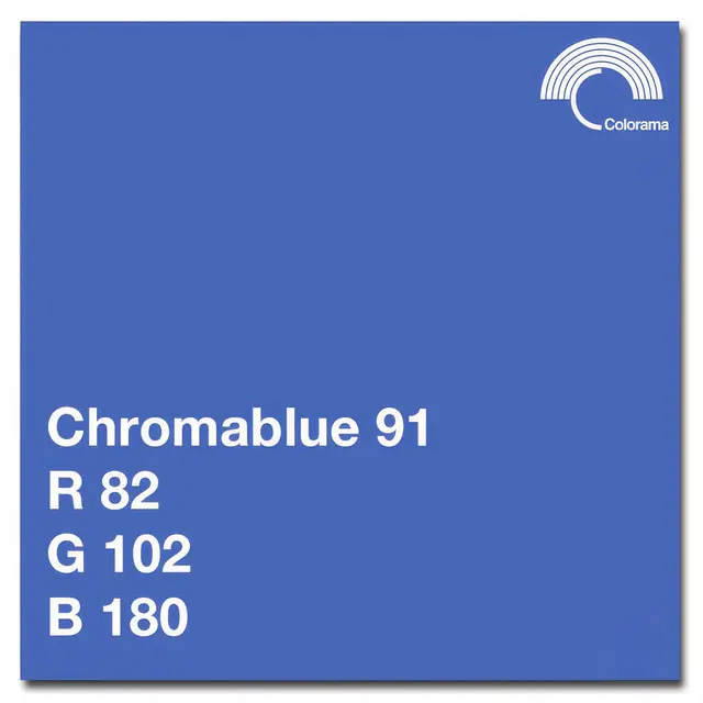 Colorama Bakgrunnspapir 0591 Chromablue 1,35 x 11 m 