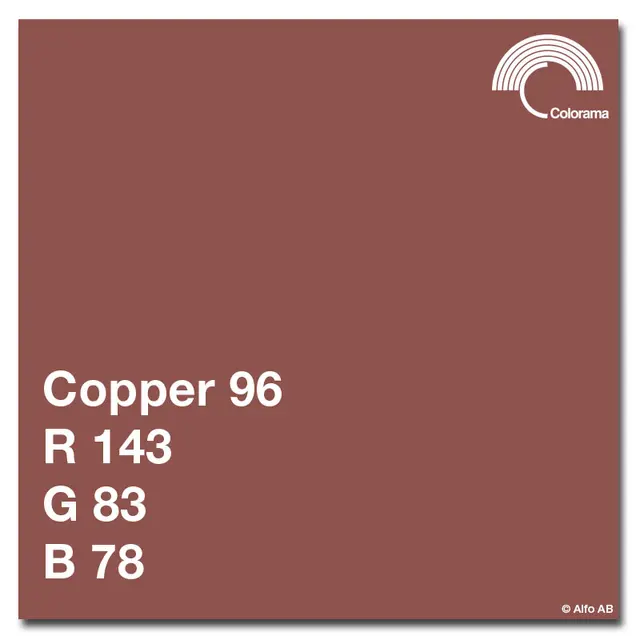 Colorama bakgrunnspapir 596 Copper 1.35 x 11 meter 