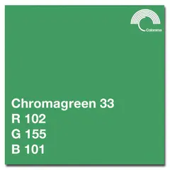 Colorama Bakgrunnspapir 0833 Greenscreen 3,55 x 15 m. Chromagreen