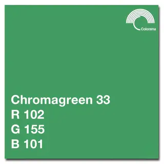 Colorama Bakgrunnspapir 0833 Greenscreen 3,55 x 15 m. Chromagreen