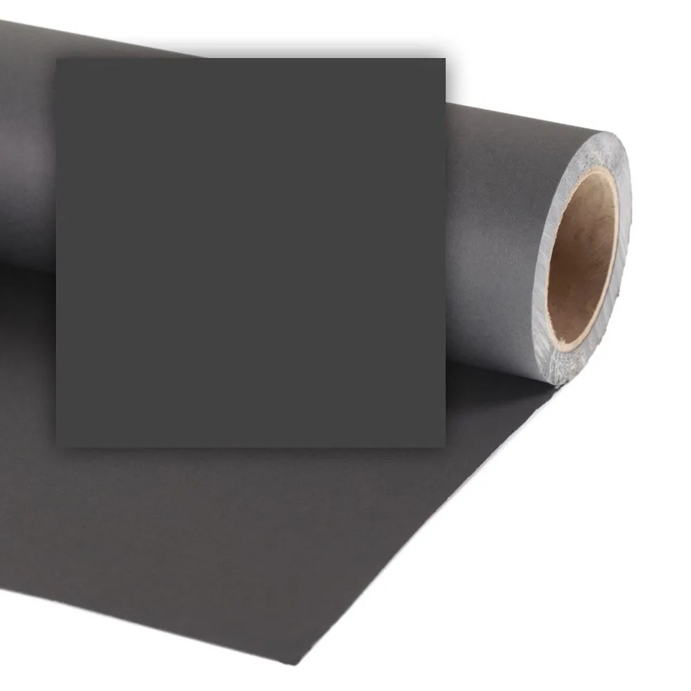 Colorama Bakgrunnspapir 0868 Black 3,55 x 15 m