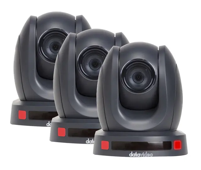 Datavideo 1601 PTZ Bundle pakke 3x 140T og Video mixer i transportkasse 