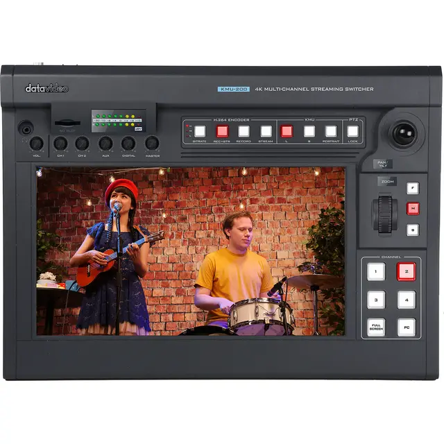 Datavideo KMU-200 Streaming Mixer 5x utsnitt fra ett 4K kamera pluss HDMI 