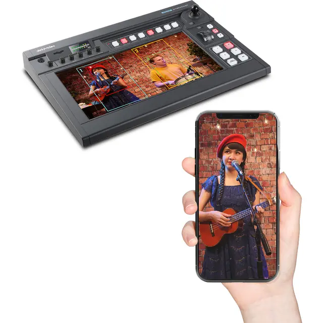 Datavideo KMU-200 Streaming Mixer 5x utsnitt fra ett 4K kamera pluss HDMI 