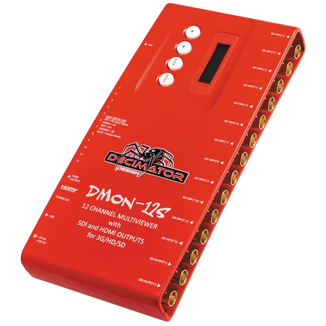 Decimator DMON-12S 12 Channel Multi-Viewer med HDMI & SDI 