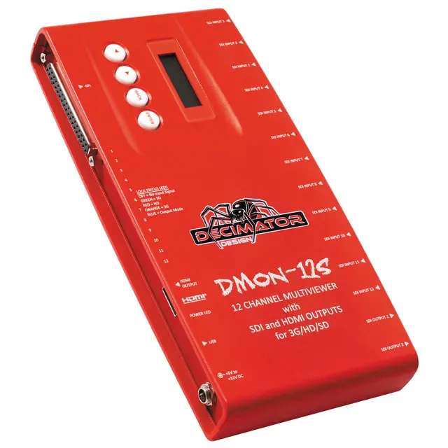 Decimator DMON-12S 12 Channel Multi-Viewer med HDMI & SDI 
